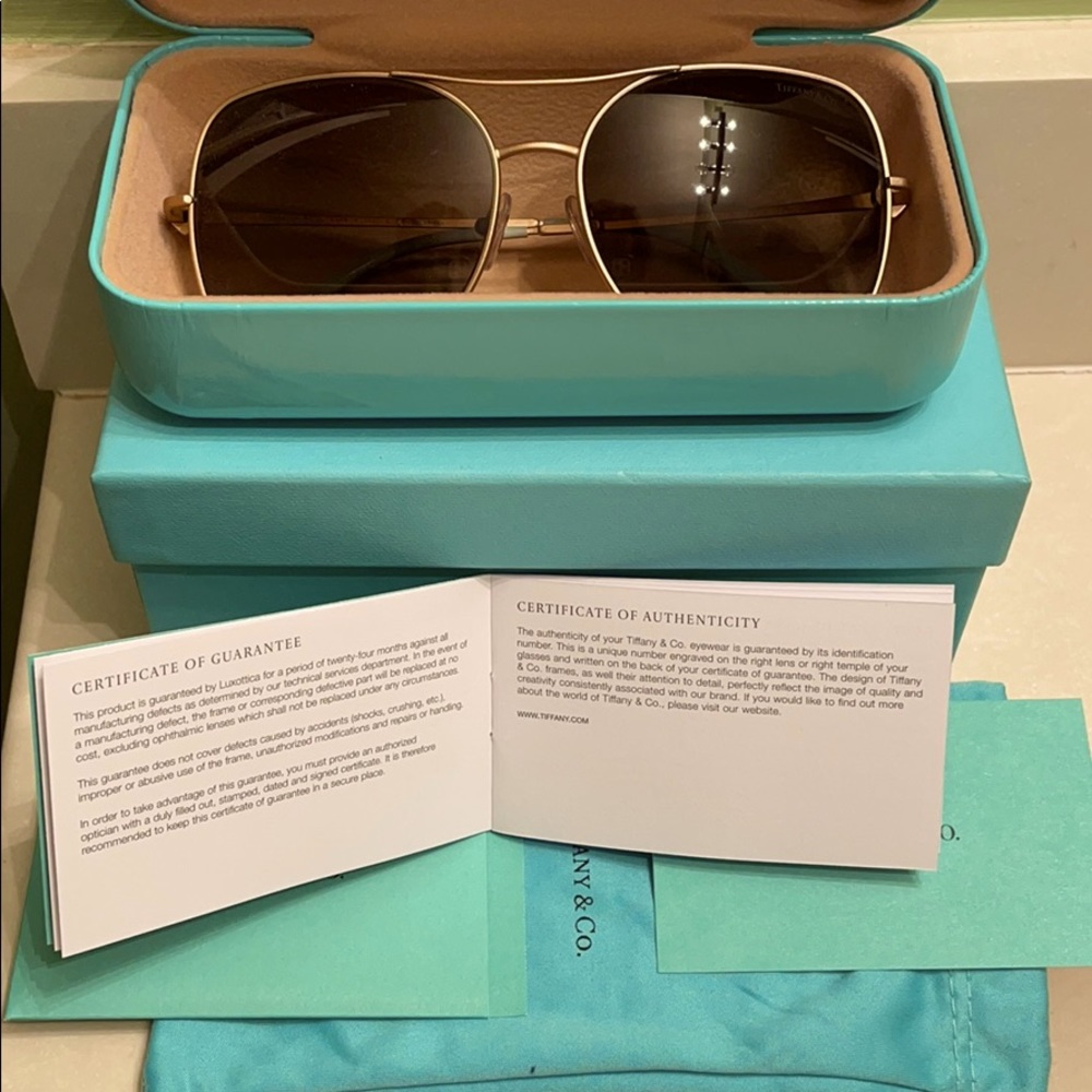 Tiffany & Co Women Aviator Polarized Sunglasses